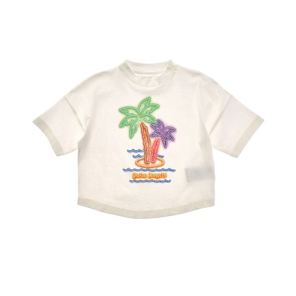Palm Angels Girls  T-Shirt, White